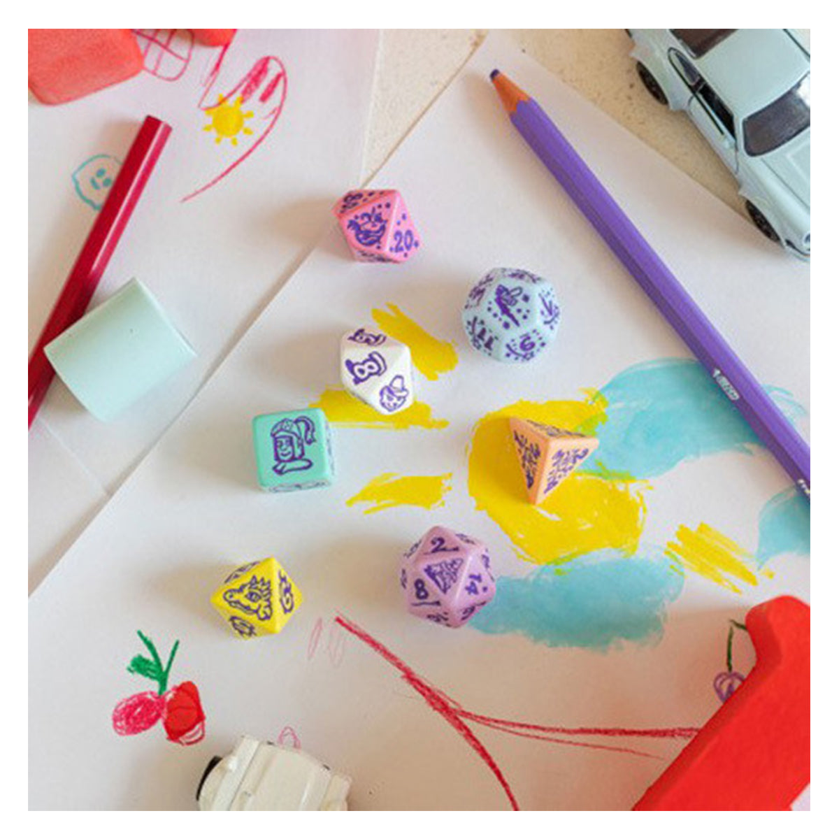 My Very First Dice Set Little Berry Set of 7 polyhedral dice