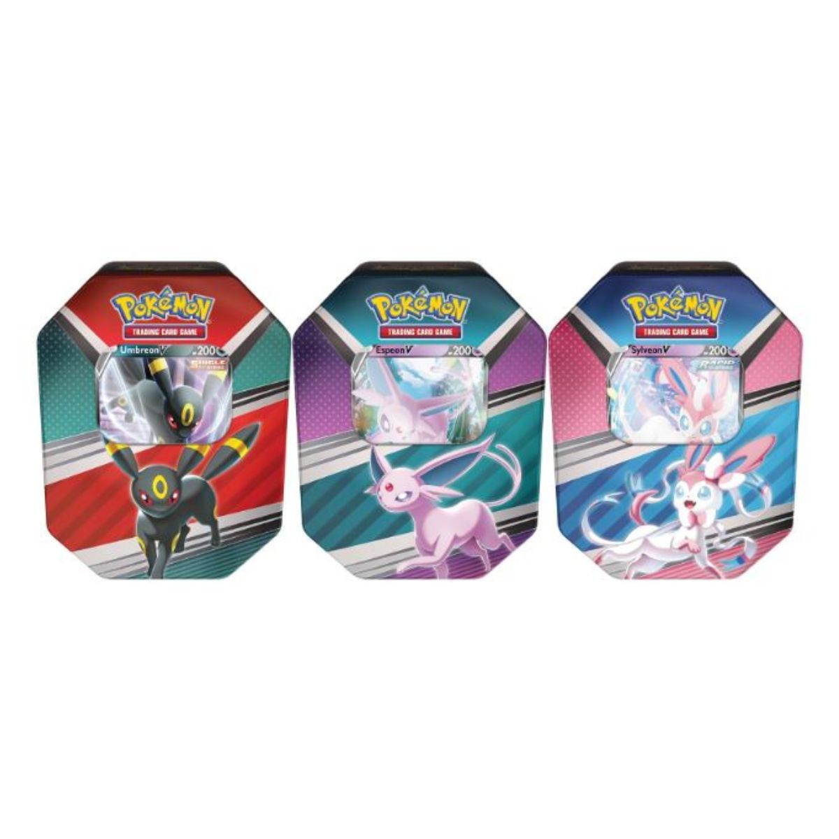 POKEMON V Heroes Tins (Set of 3) - Each tin contains 4 booster pack
