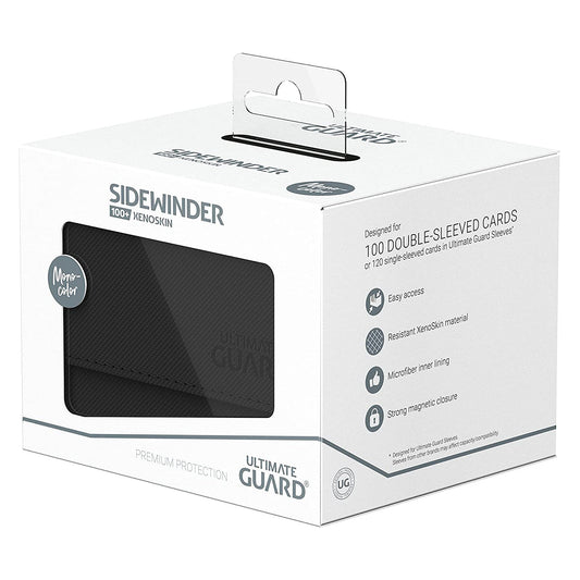 Ultimate Guard Sidewinder 100 Xenoskin Monocolor Black Deck Box
