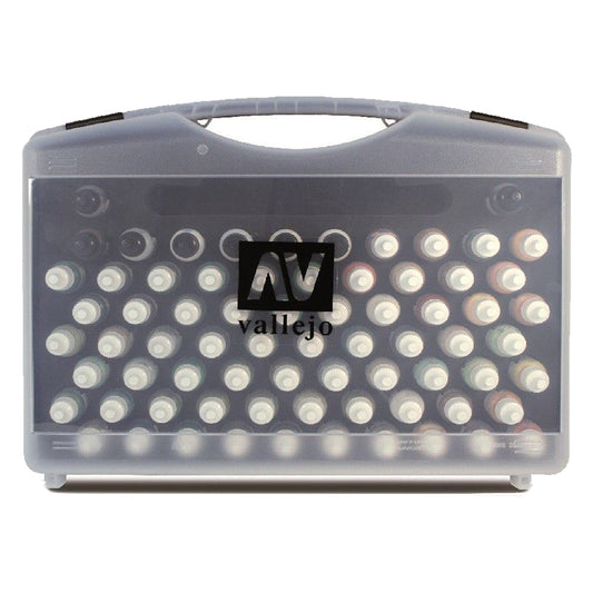 Vallejo Model Colour set 72 Basic colours Brushes Plastic Case Set