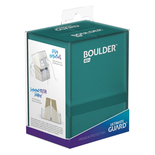 Ultimate Guard Boulder Deck Case 80+ Standard Size Malachite Deck Box