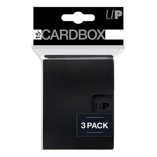 ULTRA PRO PRO 15+ Card Box 3-pack: Black