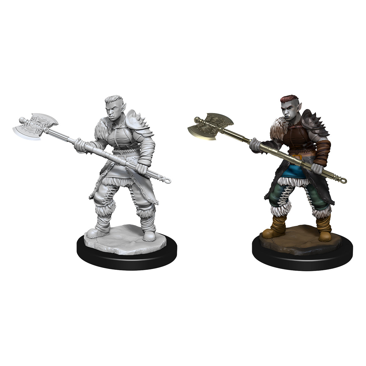D&D Nolzurs Marvelous Unpainted Miniatures Orc Female Barbarian