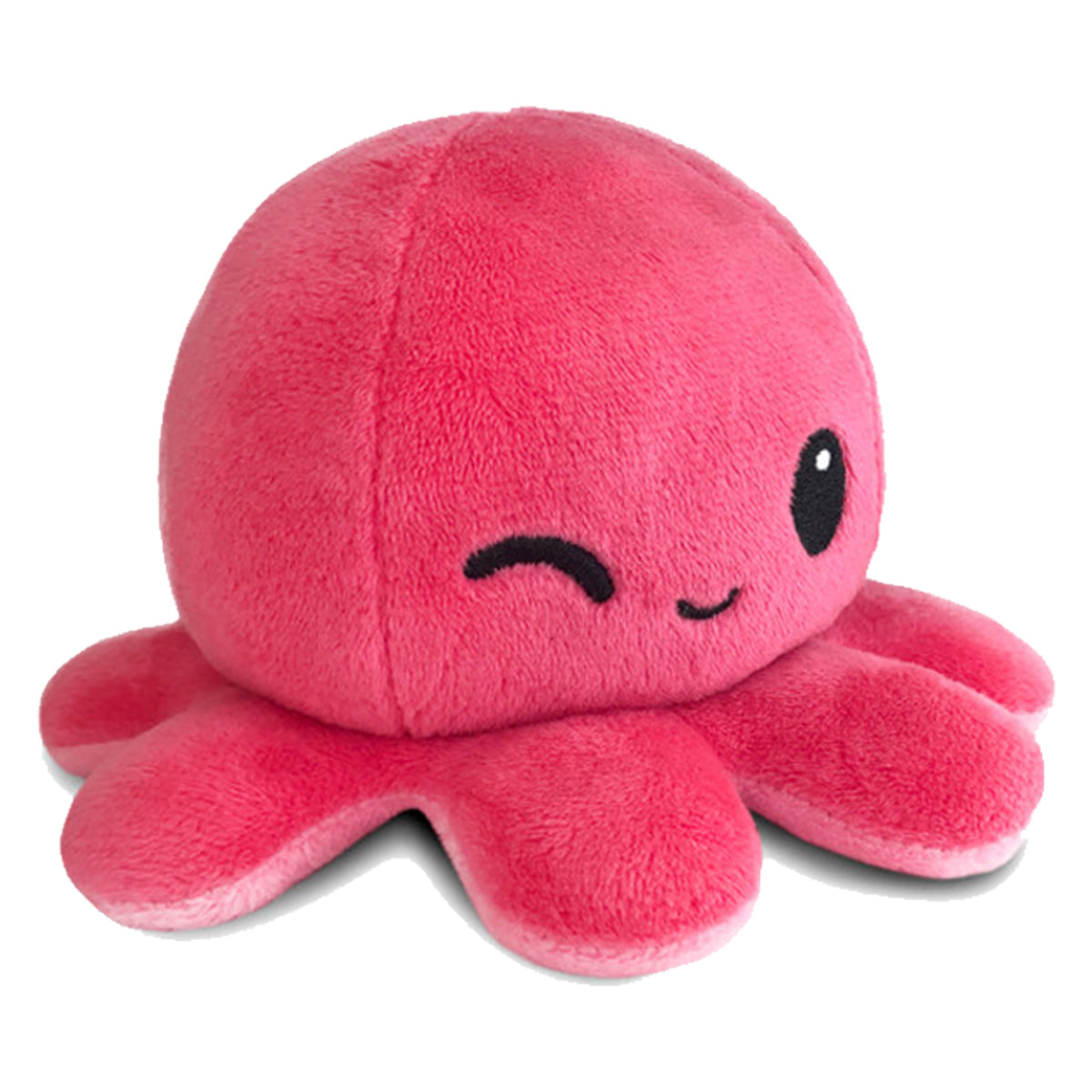 Reversible Plushie Octopus Happy/Wink