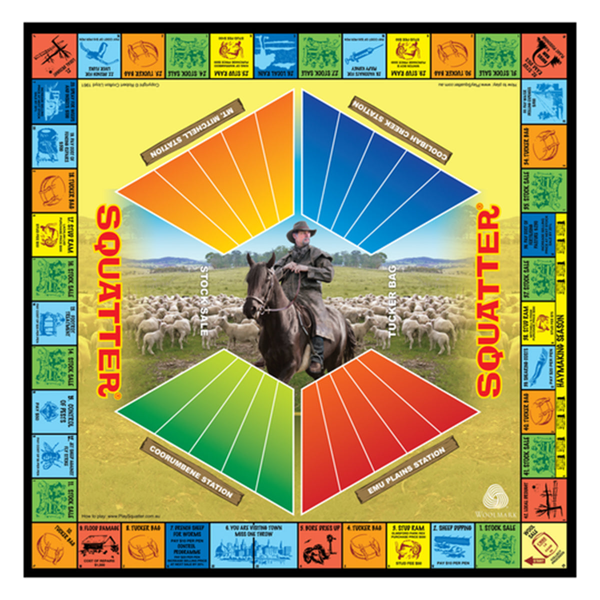 Squatter Board Game Compact Version