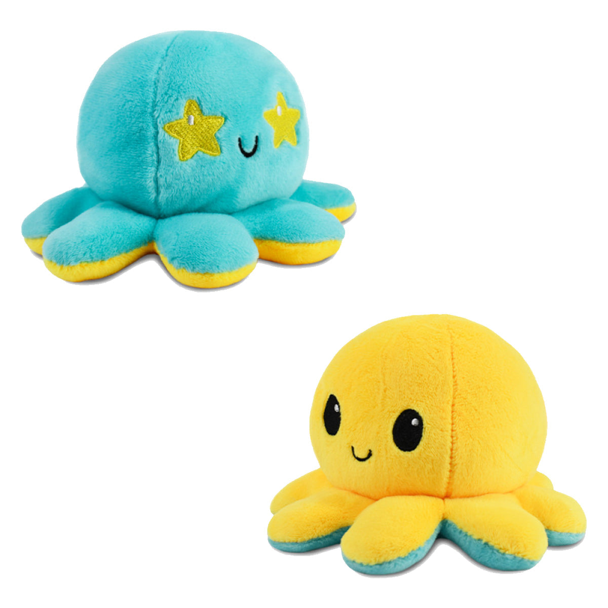 Reversible Plushie Octopus Starry Eyes