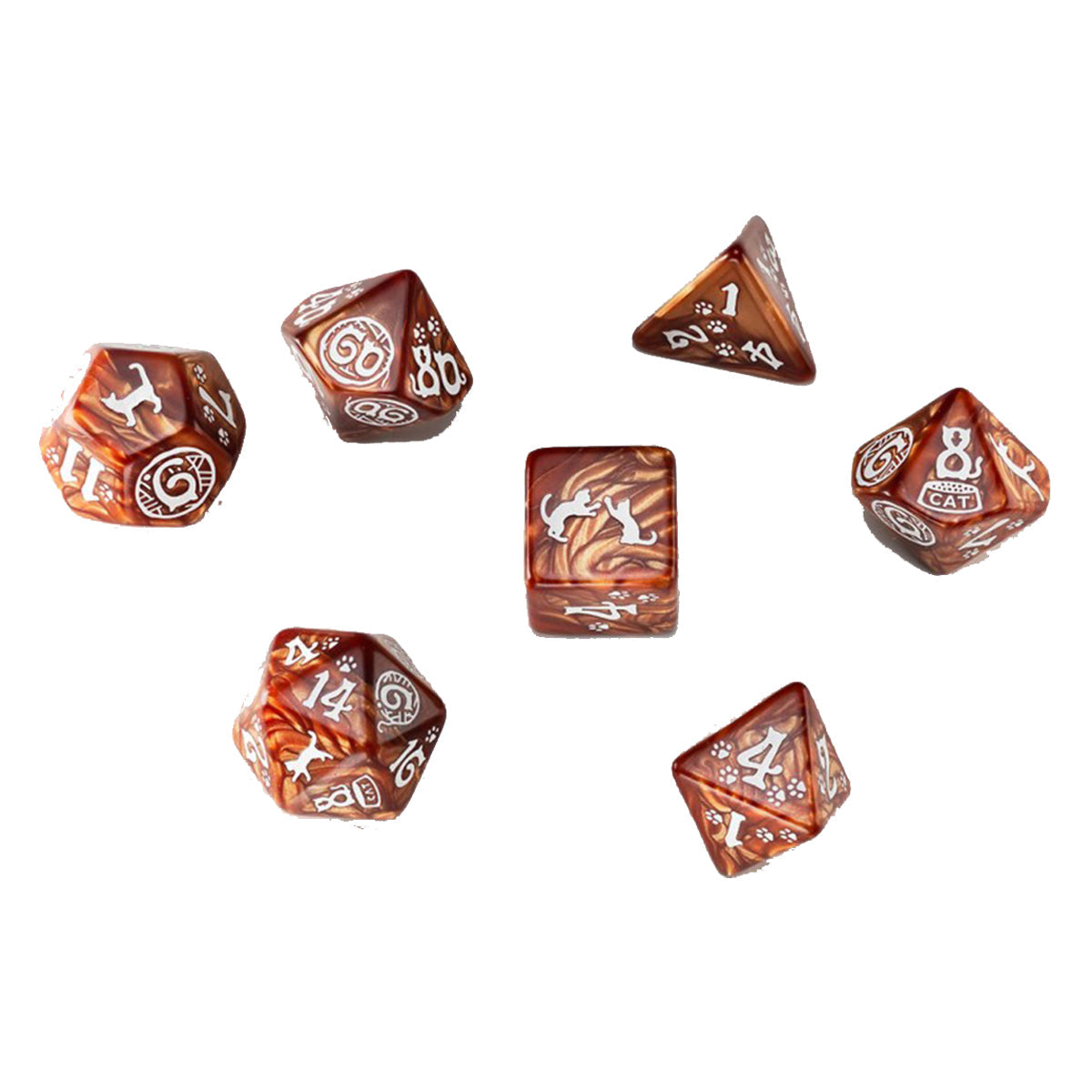 Q Workshop Cats Dice Set - Muffin Dice Set 7