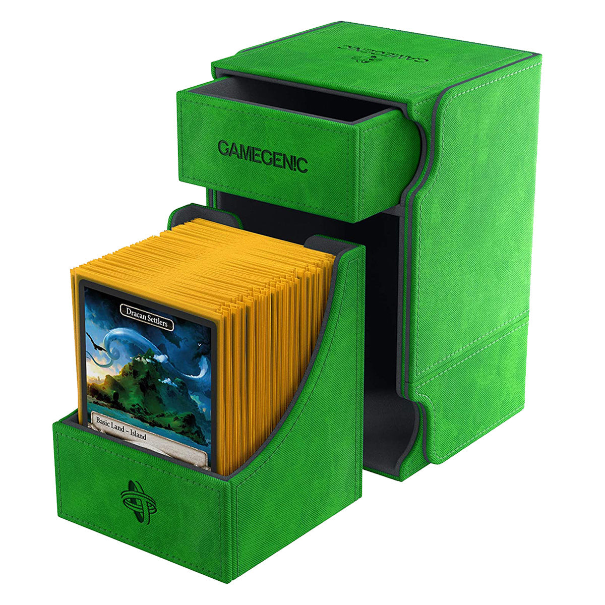 Gamegenic Watchtower 100+ Convertible Green Deck Box