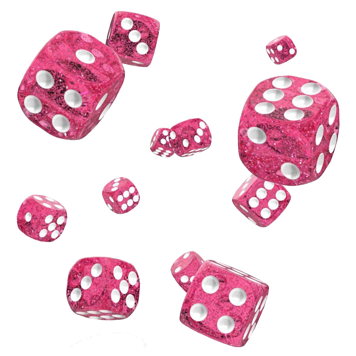 Oakie Doakie Dice D6 12 mm Speckled Pink 36pc