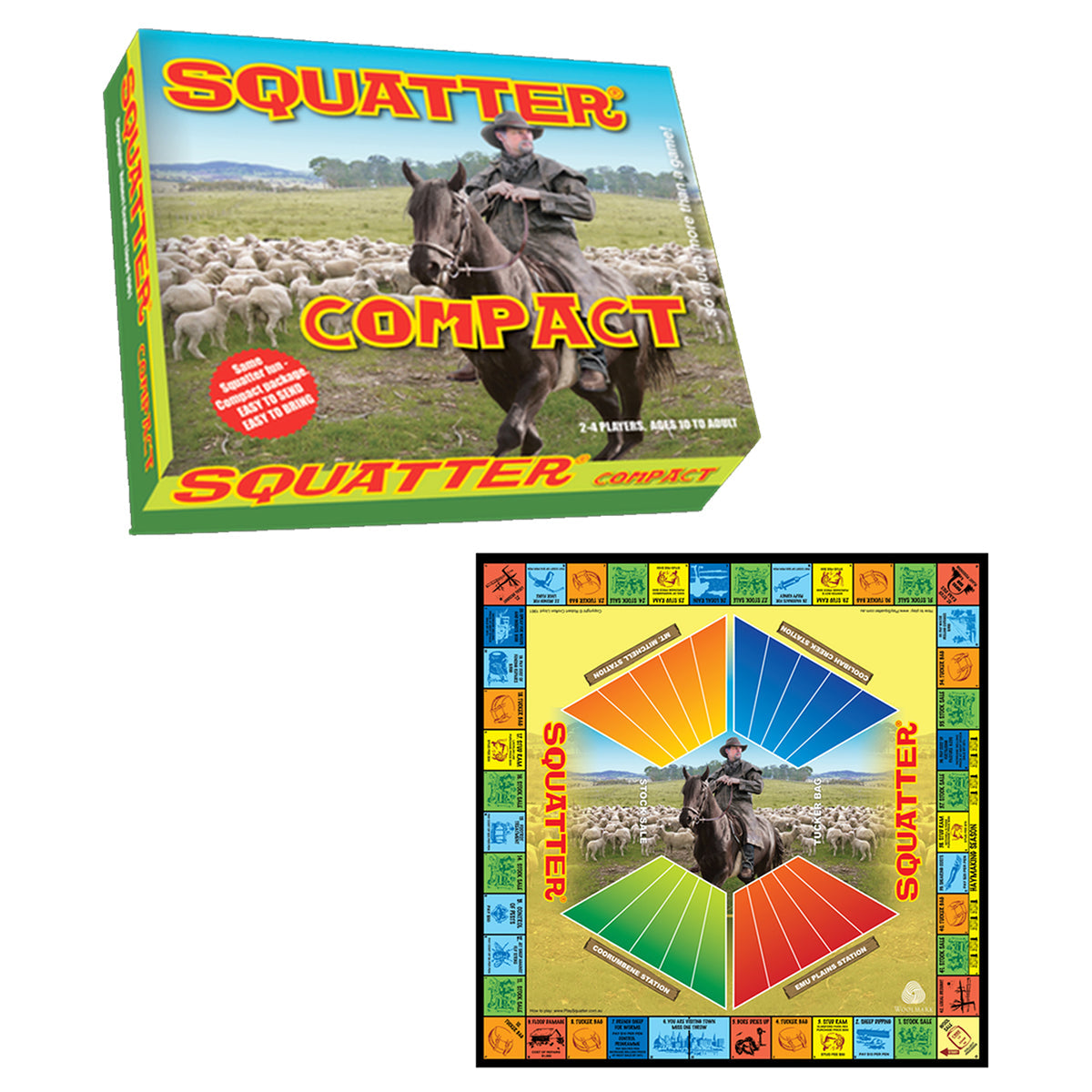 Squatter Board Game Compact Version