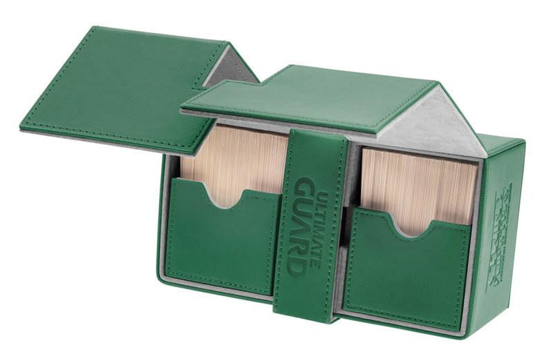 Deck Box Ultimate Guard Twin Flip n Tray Deck Case 160+ XENOSKIN Green