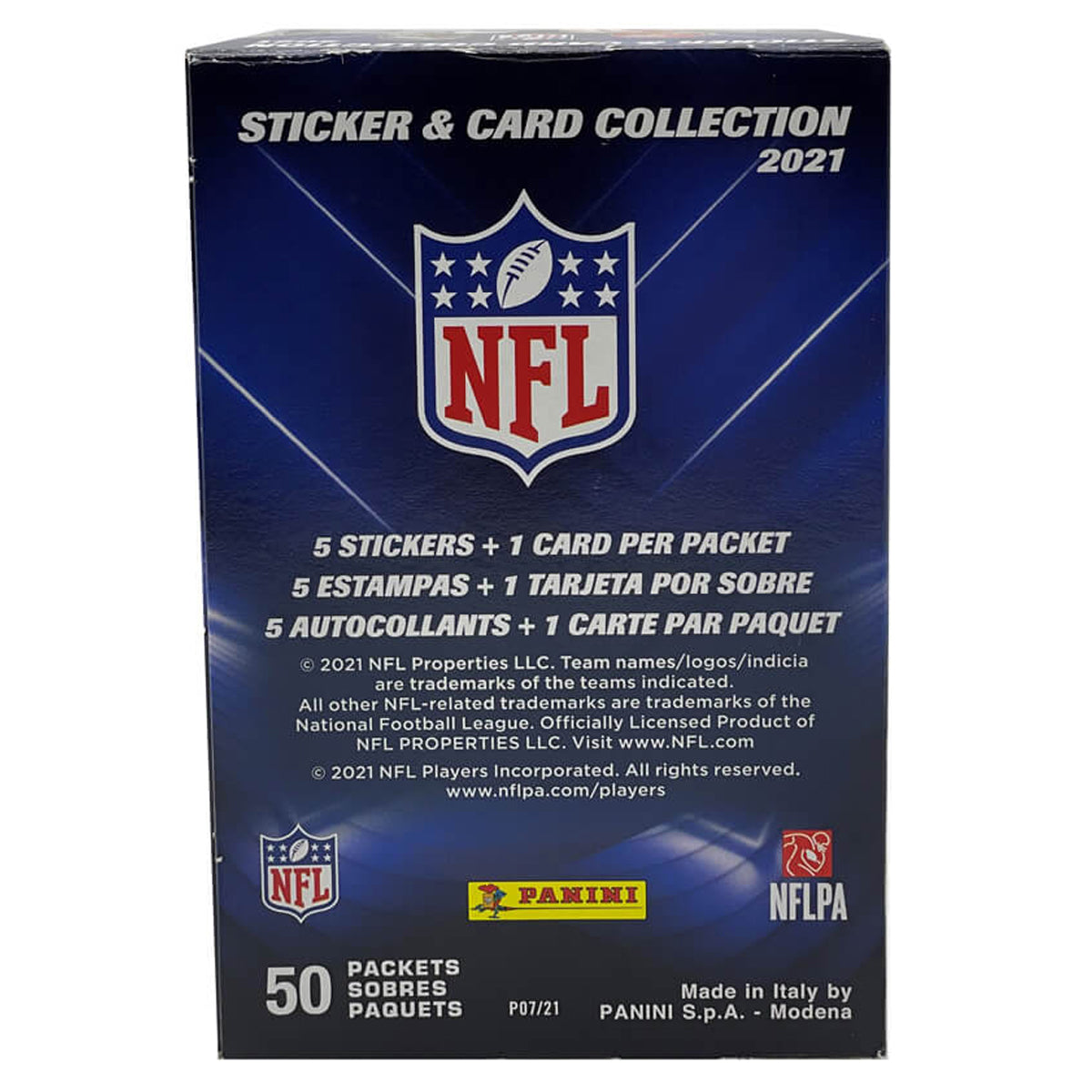 NFL 2021/2022 Stickers and Card Collection 50 Packs PANINI