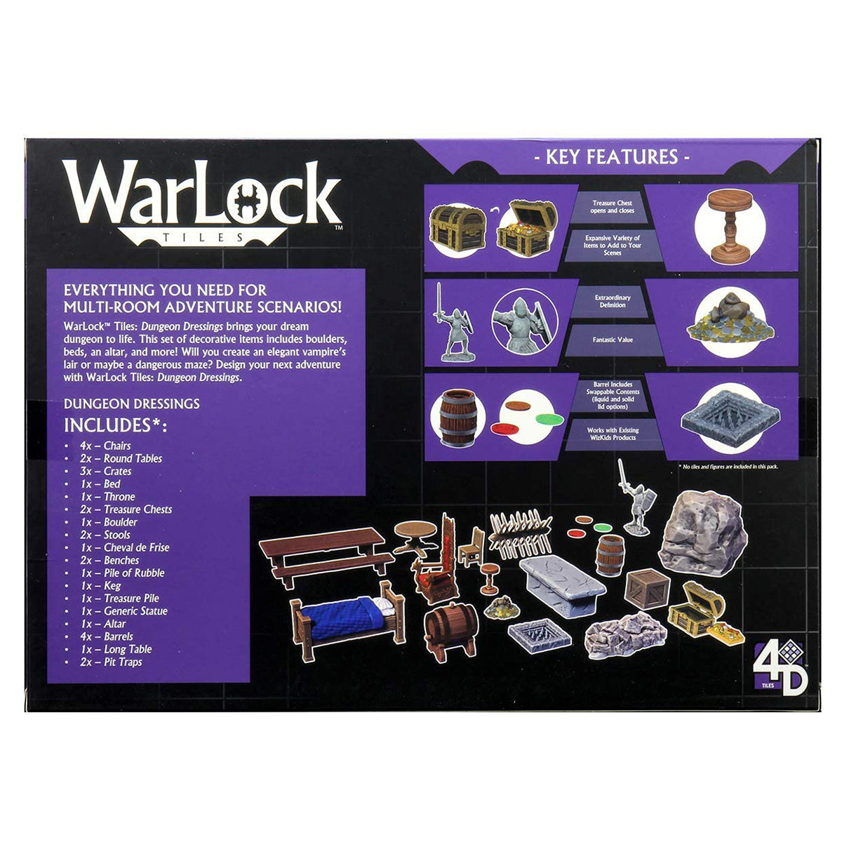 WarLock Tiles Dungeon Dressings