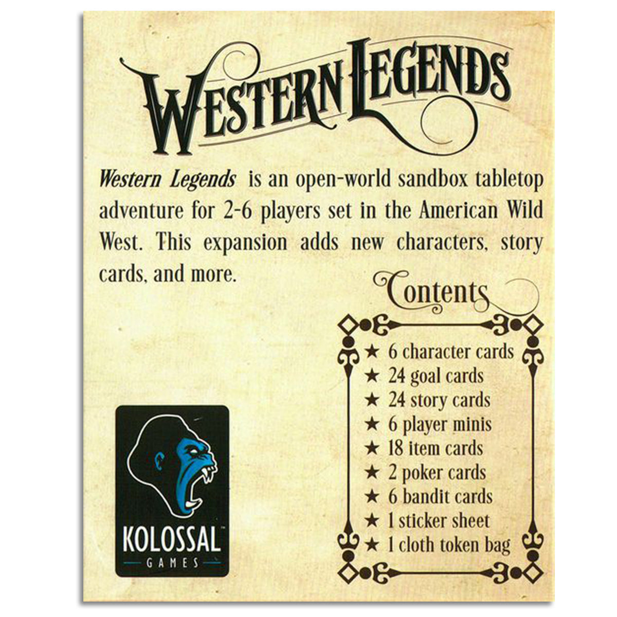 Western Legends Fistful of Extras