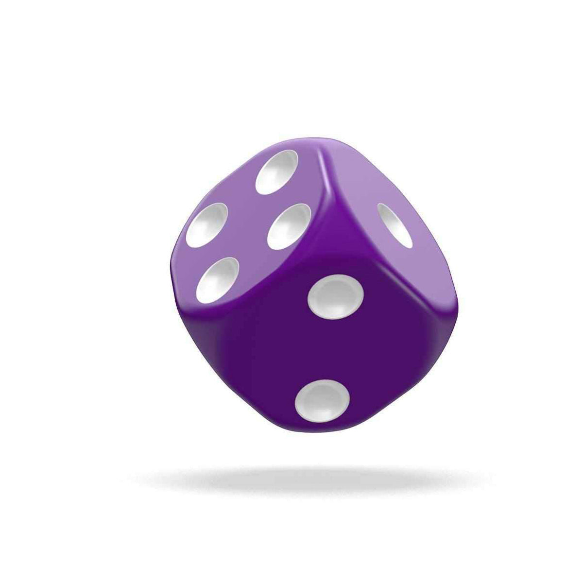 Oakie Doakie Dice D6 12 mm Solid Purple 36pc