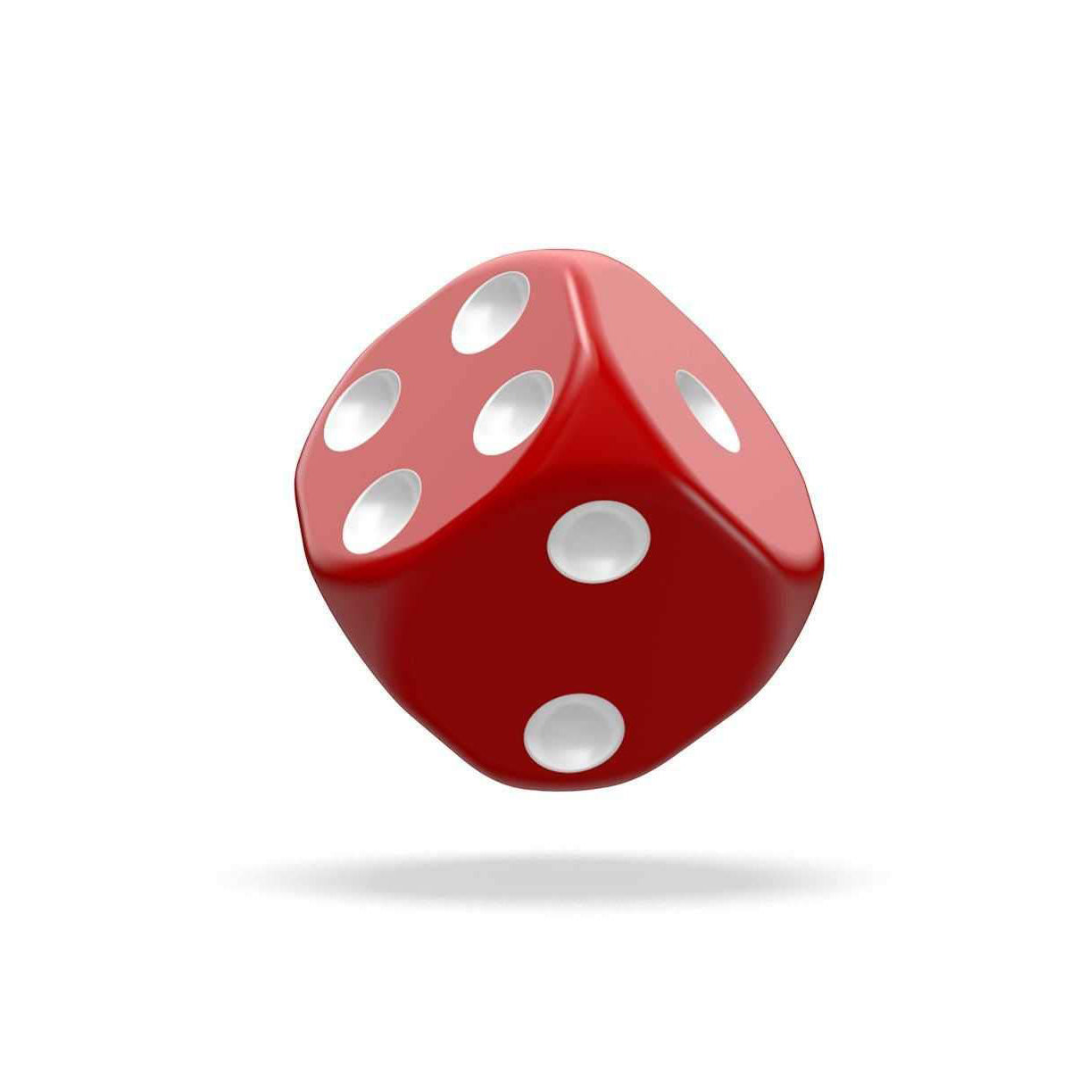 Oakie Doakie Dice D6 12 mm Solid Red 36pc
