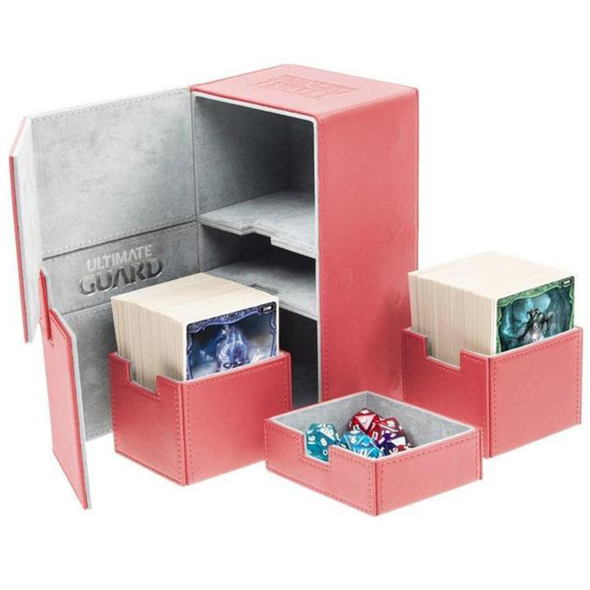 Deck Box Ultimate Guard Twin Flip n Tray 200+ Standard Size XENOSKIN Red