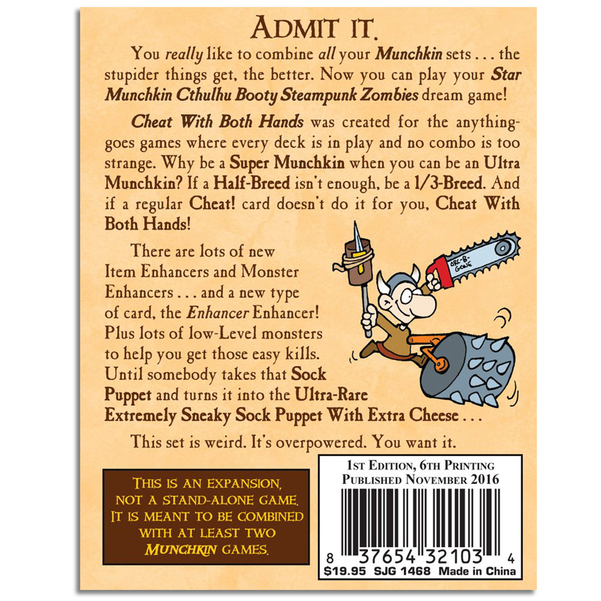 Munchkin 7 Cheat With Both Hands Expansion