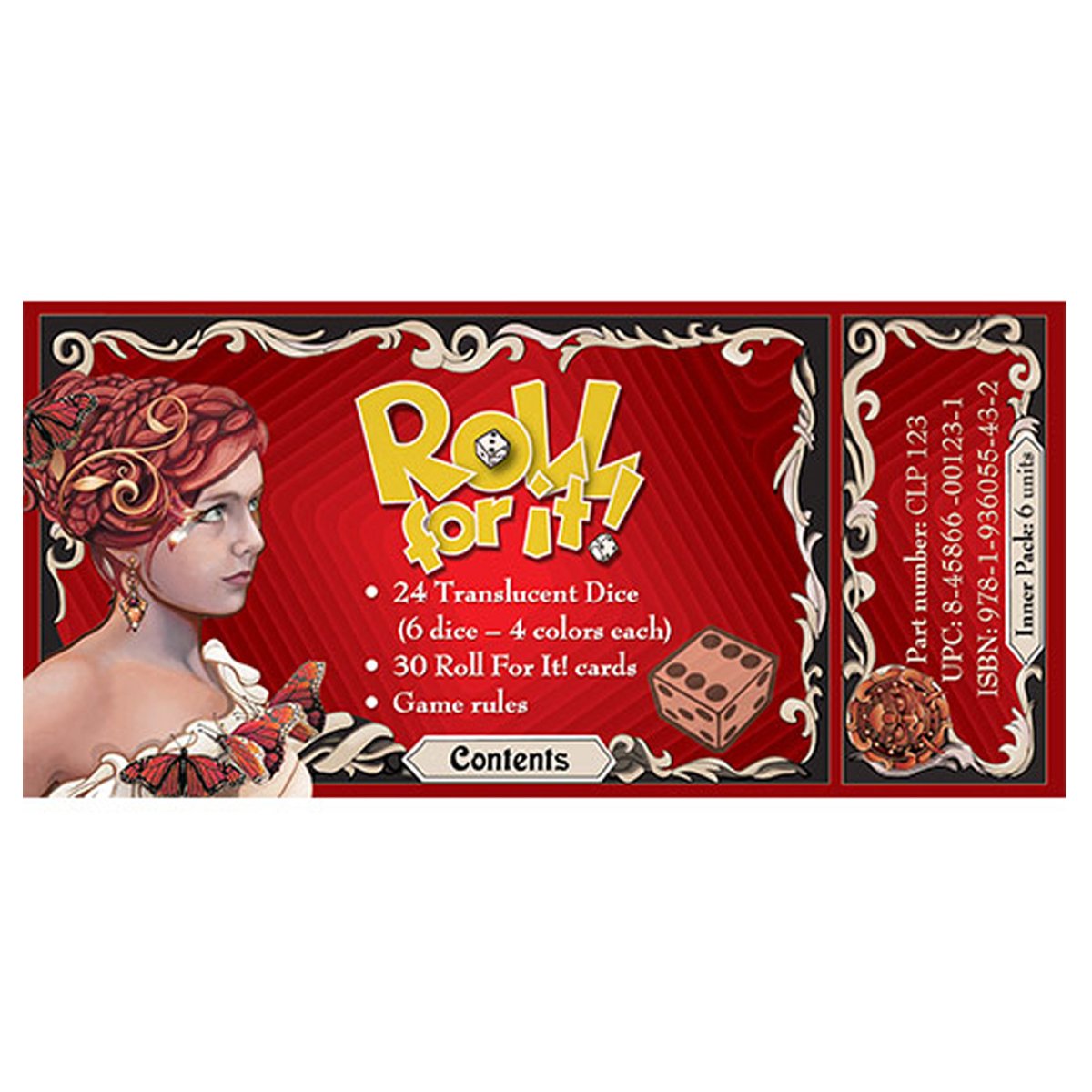 Roll For It! Red Set Board Game