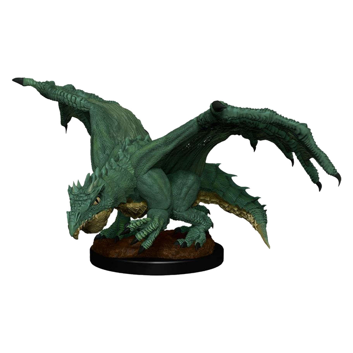 D&D Nolzurs Marvelous Unpainted Miniatures Green Dragon Wyrmling and Afflicted Elf