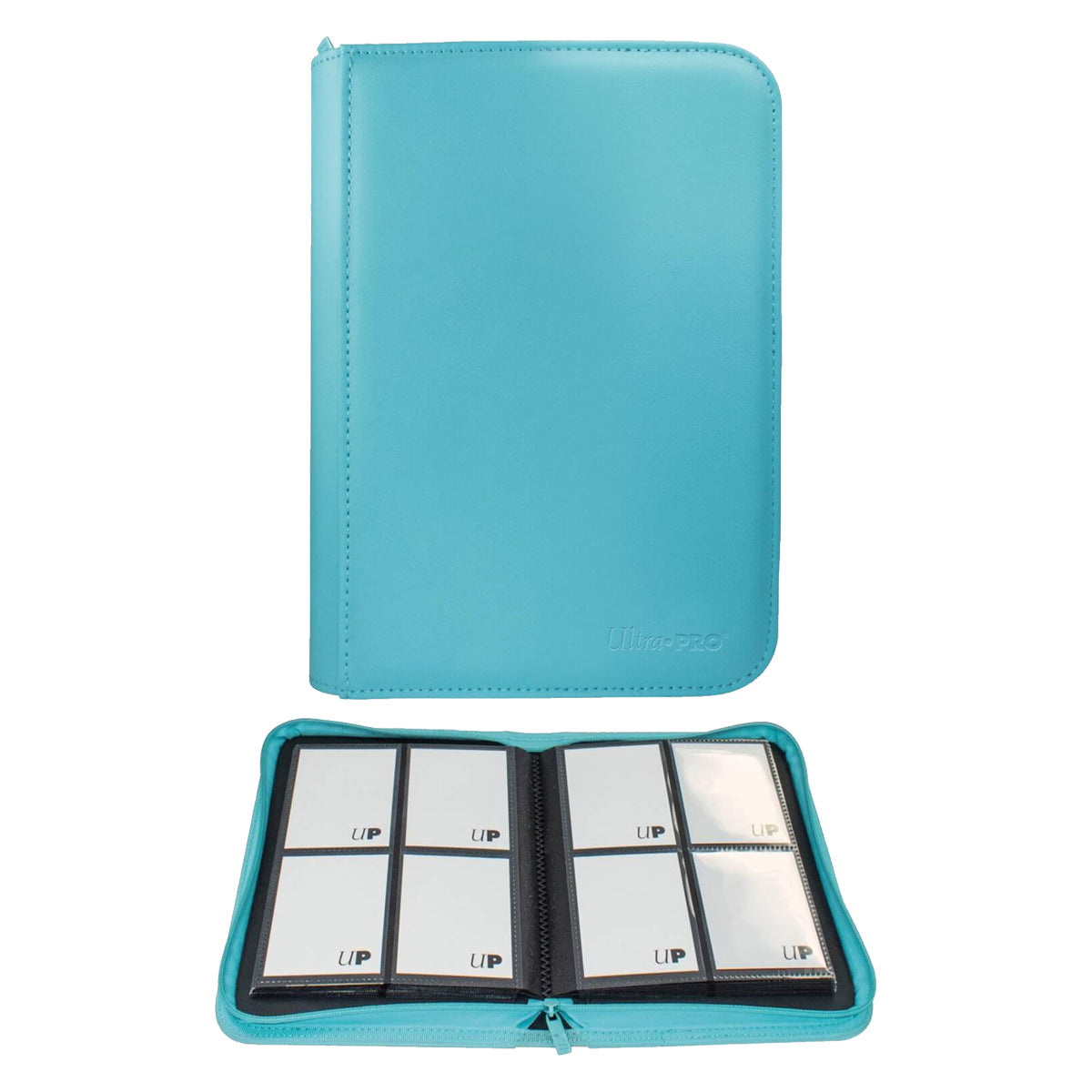 ULTRA PRO Binder - Vivid 4-Pocket Zippered Pro-Binder: Light Blue