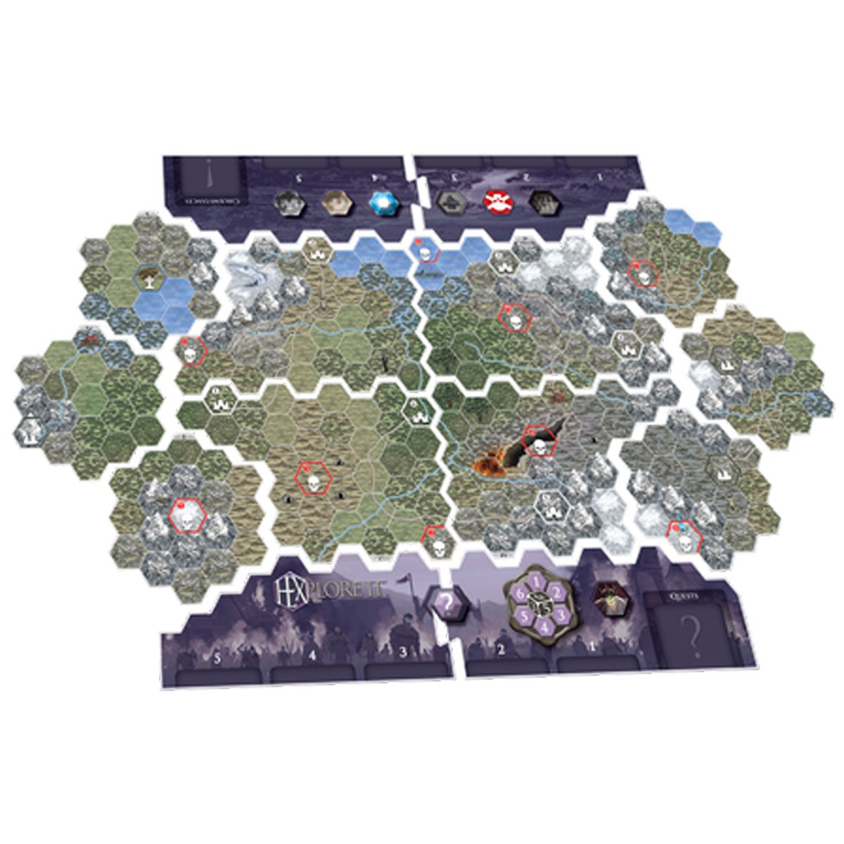 HEXplore It - Valley of the Dead King  Board Game