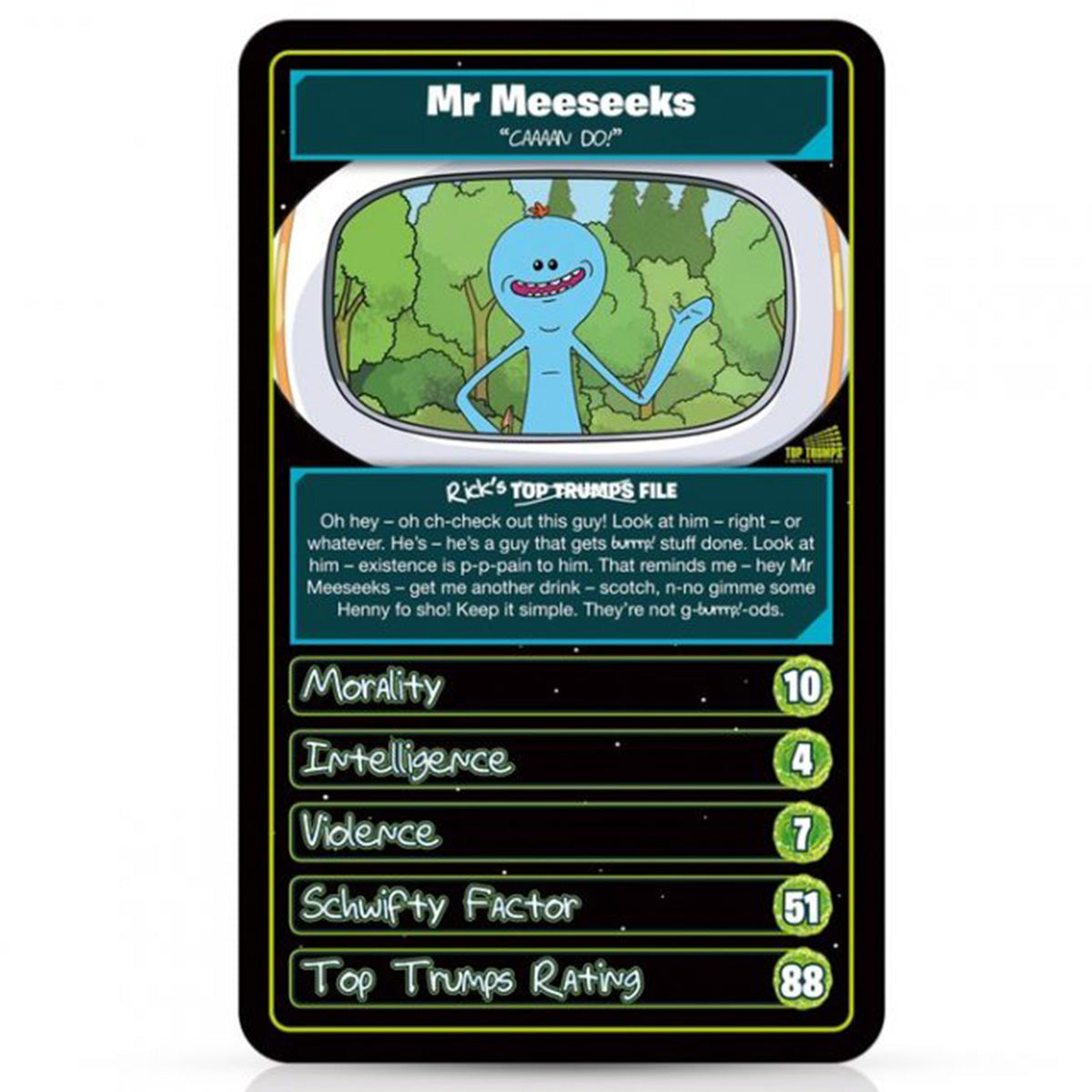 RICK AND MORTY TOP TRUMPS Card Game