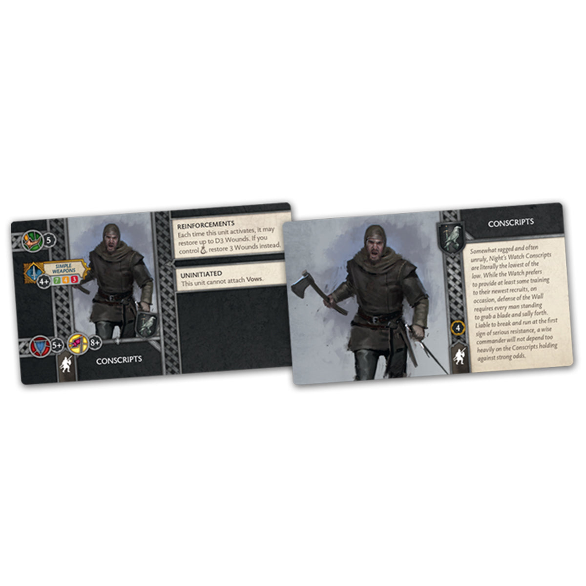A Song of Ice and Fire Nights Watch Conscripts Unit Box Expansion