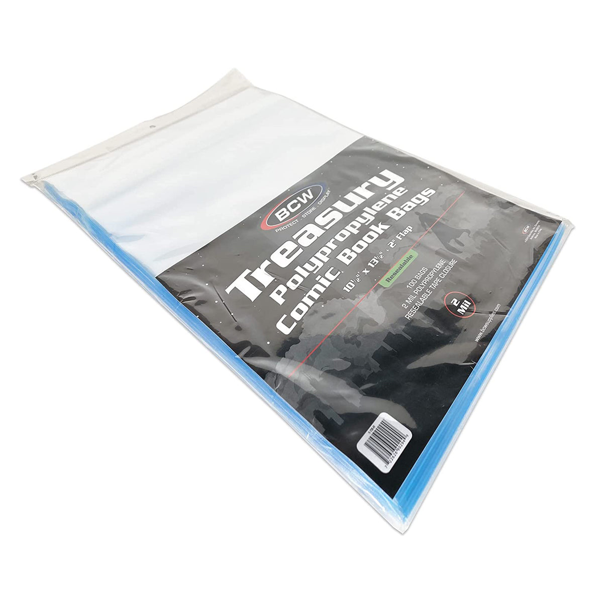 BCW Comic Book Bags Resealable Treasury Comic Books (10" 1/2 x 13" 1/2) (100 Bags Per Pack)
