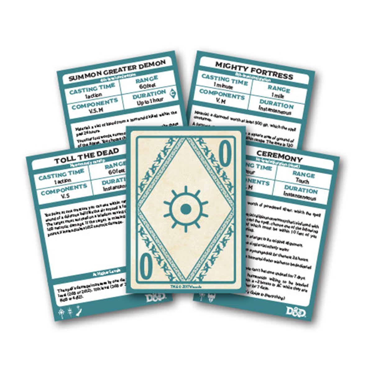 D&D Spellbook Cards Xanathars Guide