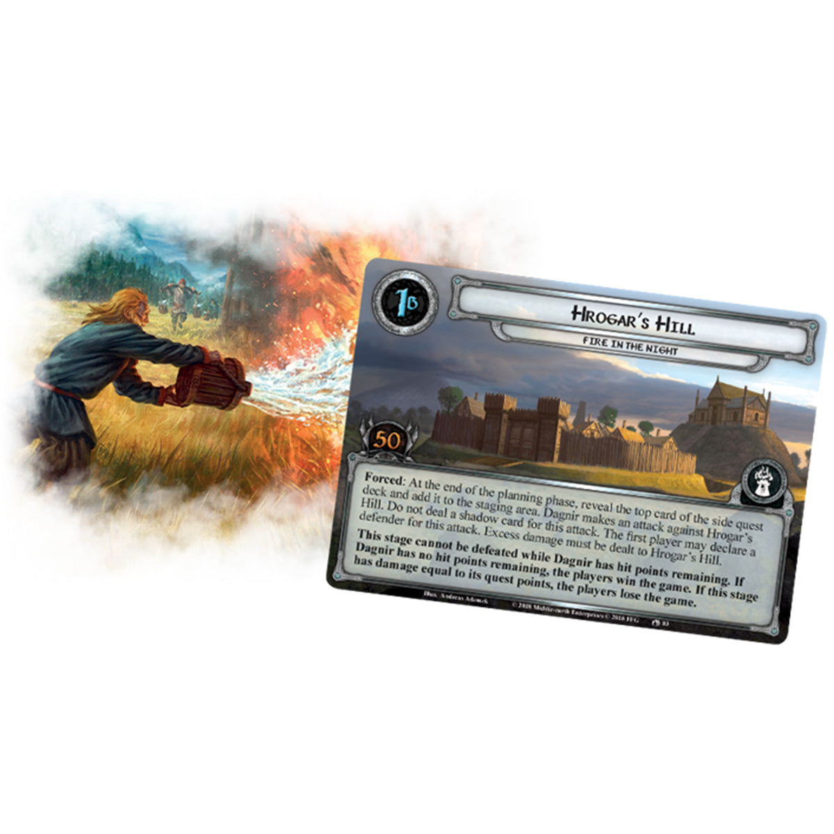 Lord of the Rings LCG Fire in the Night Adventure Pack