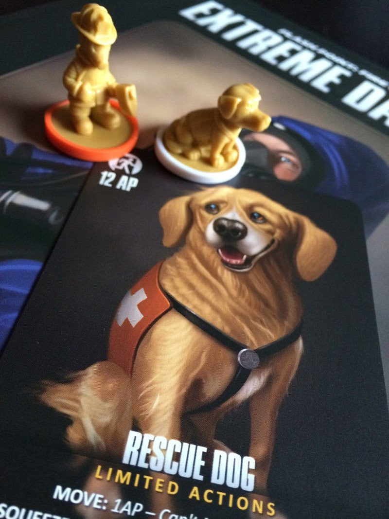 Flash Point Fire Rescue Veteran and Rescue Dog Expansion Pack Board Game