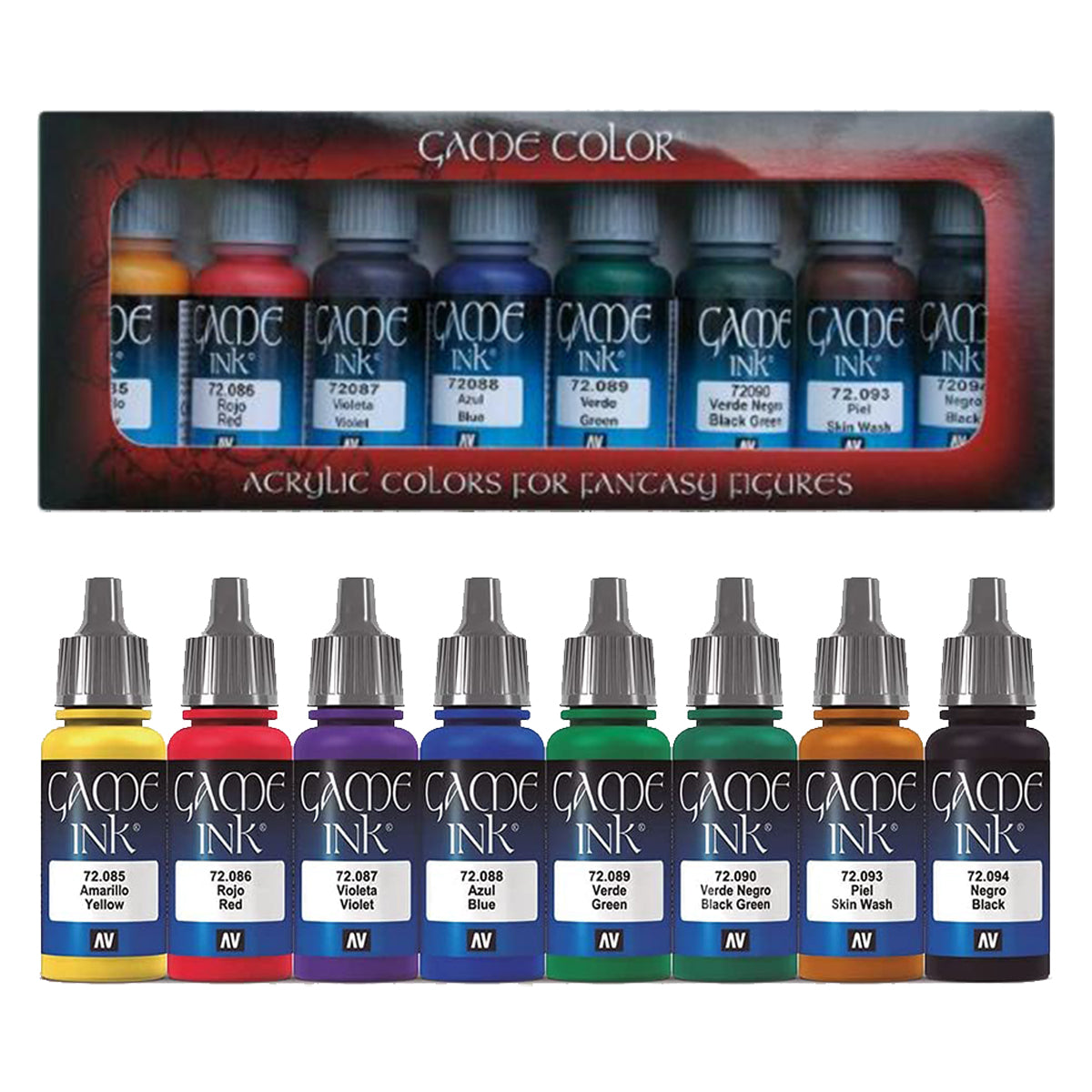Vallejo Game Colour - Game Ink 8 Colour Set