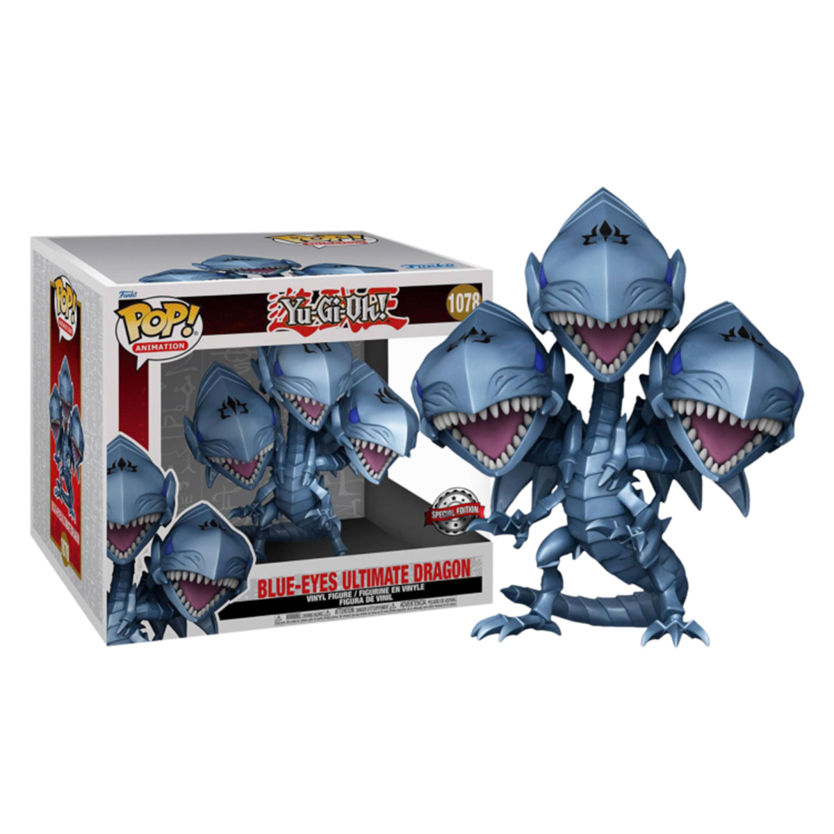 YuGiOh Blue Eyes Ultimate Dragon Metallic 6" Pop Vinyl RS