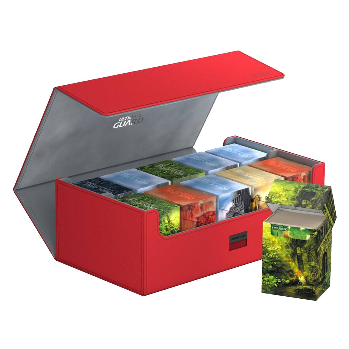 Ultimate Guard Arkhive Flip Case 800+ Standard Size XenoSkin Red Deck Box