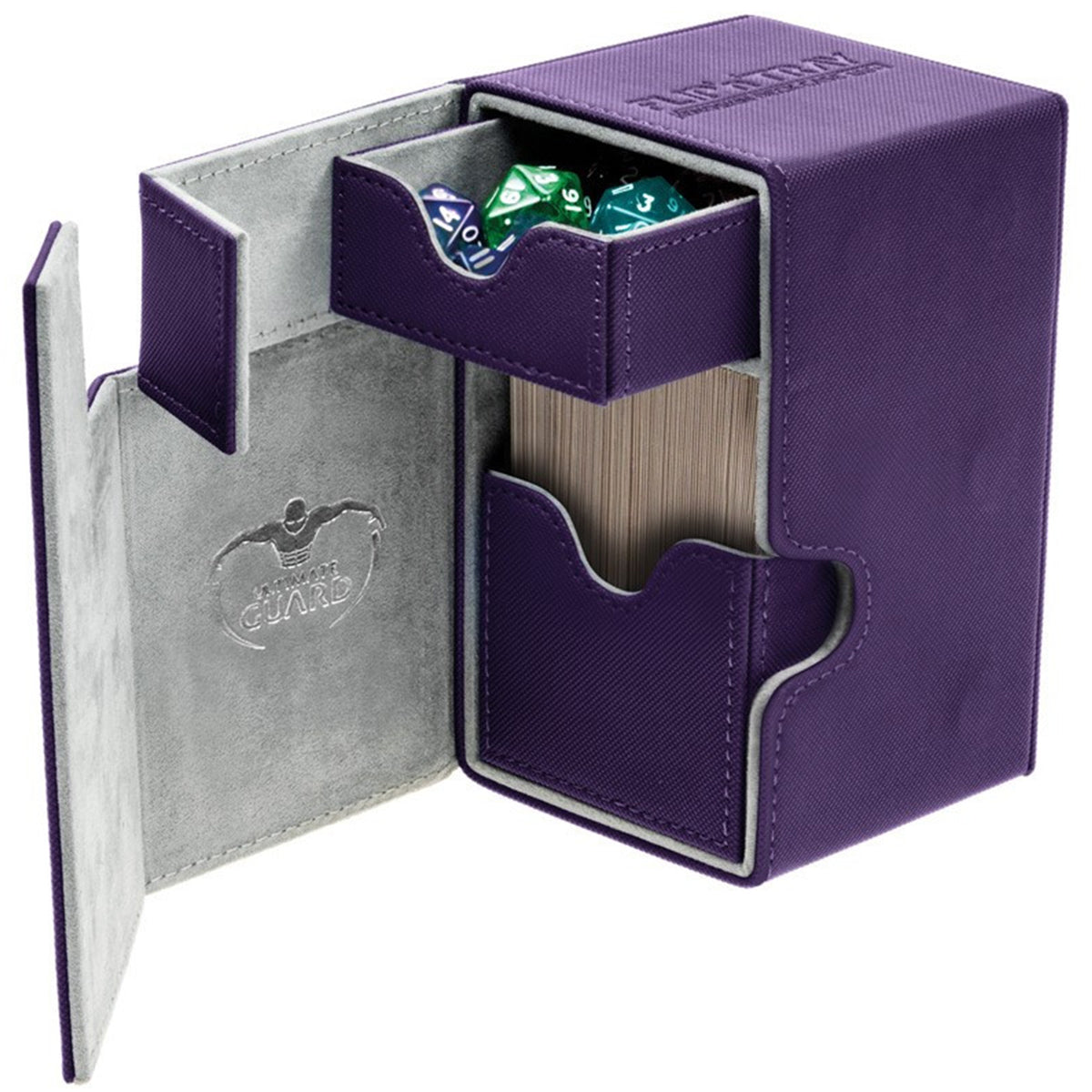 Deck Box Ultimate Guard Flip n Tray Deck Case 80 Standard Size XenoSkin Purple
