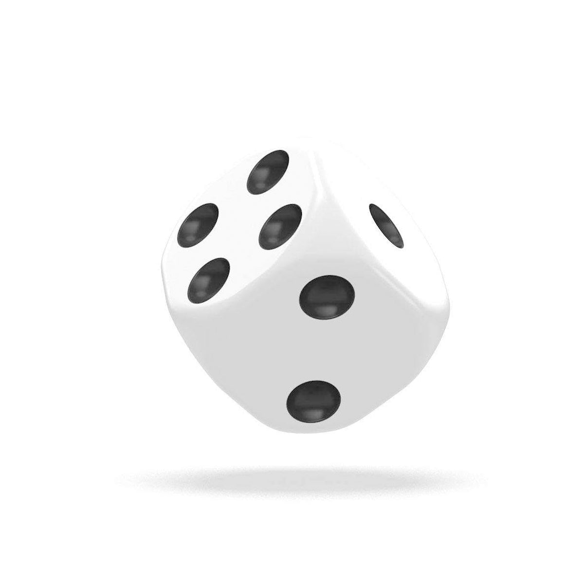 Oakie Doakie Dice D6 12 mm Solid White 36pc
