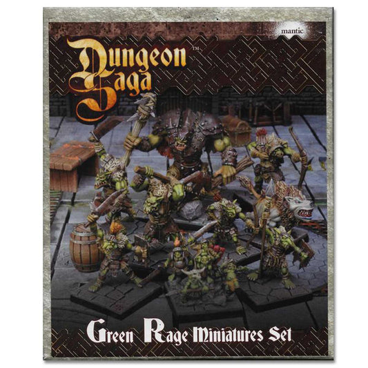 Dungeon Saga Green Rage Miniatures Set