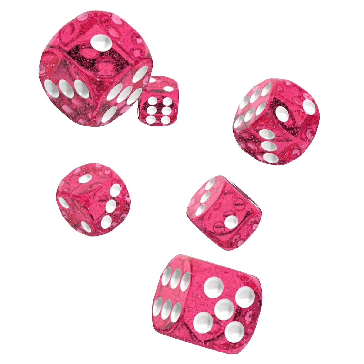 Oakie Doakie Dice D6 16 mm Speckled Pink 12pc