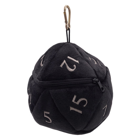 Dungeons & Dragons D20 Plush Dice Bag Black