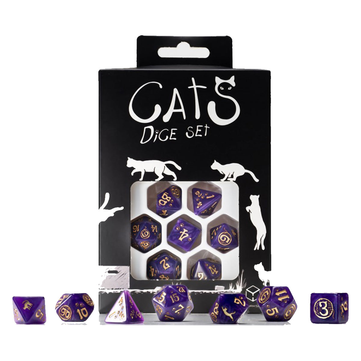 Q Workshop Cats Dice Set - Purrito Dice Set 7