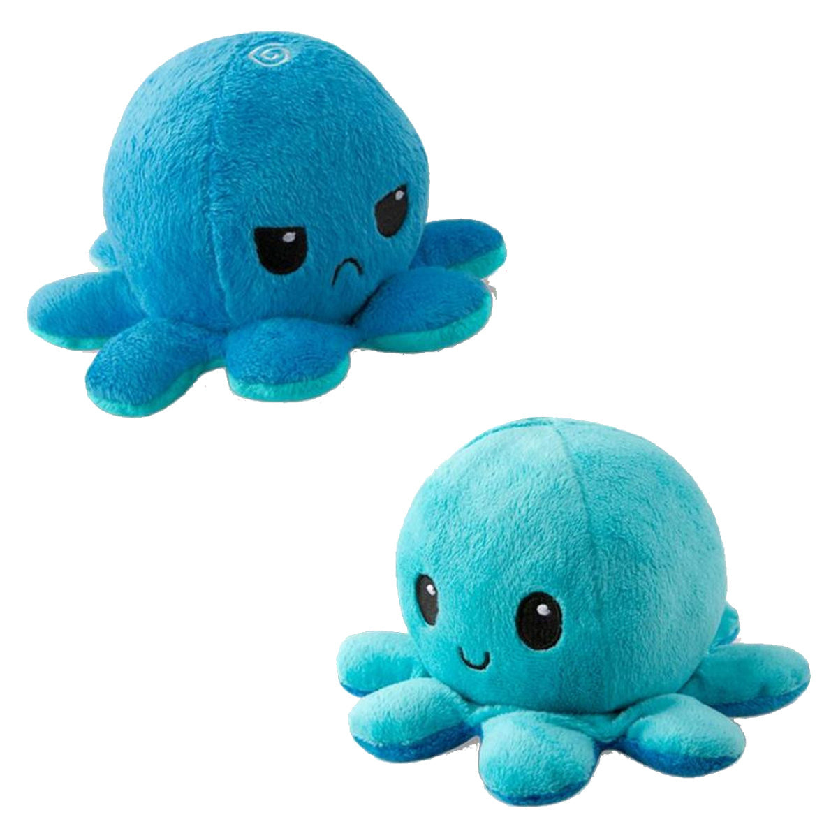 Reversible Plushie Octopus Blue/Light Blue