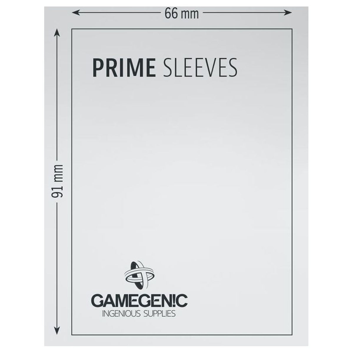 Gamegenic Prime Card Sleeves Black 66mm x 91mm 100pc