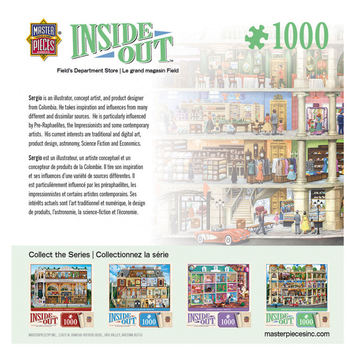 Masterpieces Puzzle Inside Out Fields Department Store Puzzle 1000 pieces