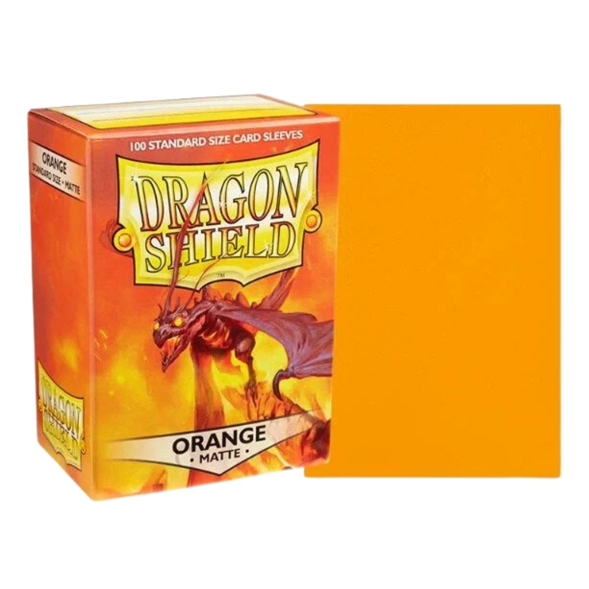 Dragon Shield Standard 100ct Orange MATTE 63x88mm Sleeves