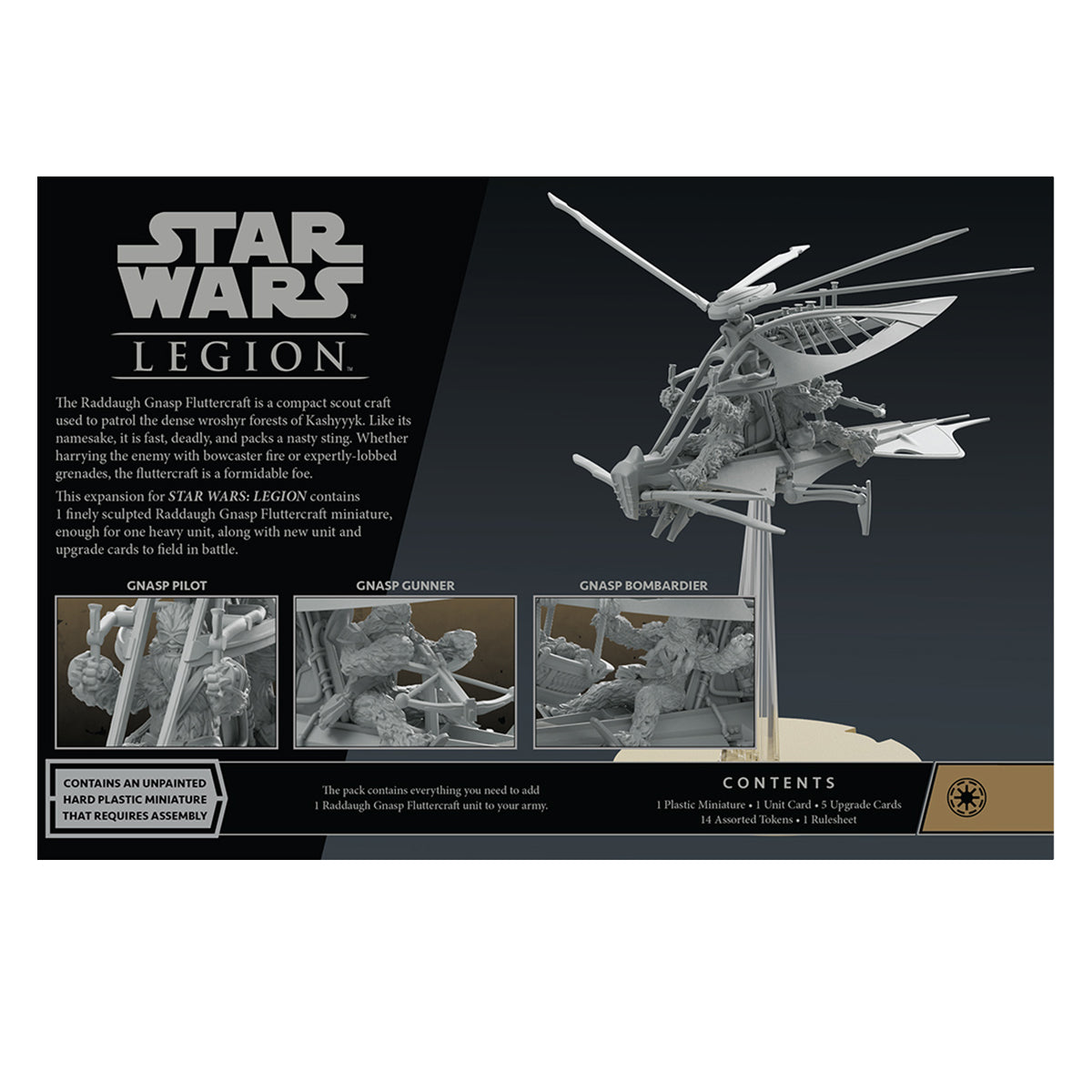 Star Wars Legion Raddaugh Gnasp Fluttercraft Unit Expansion