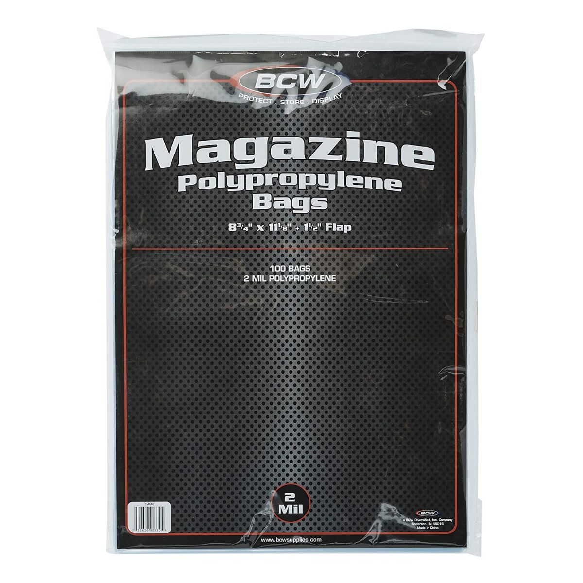 BCW Magazine Bags (8" 3/4 x 11" 1/8) (100 Bags Per Pack)