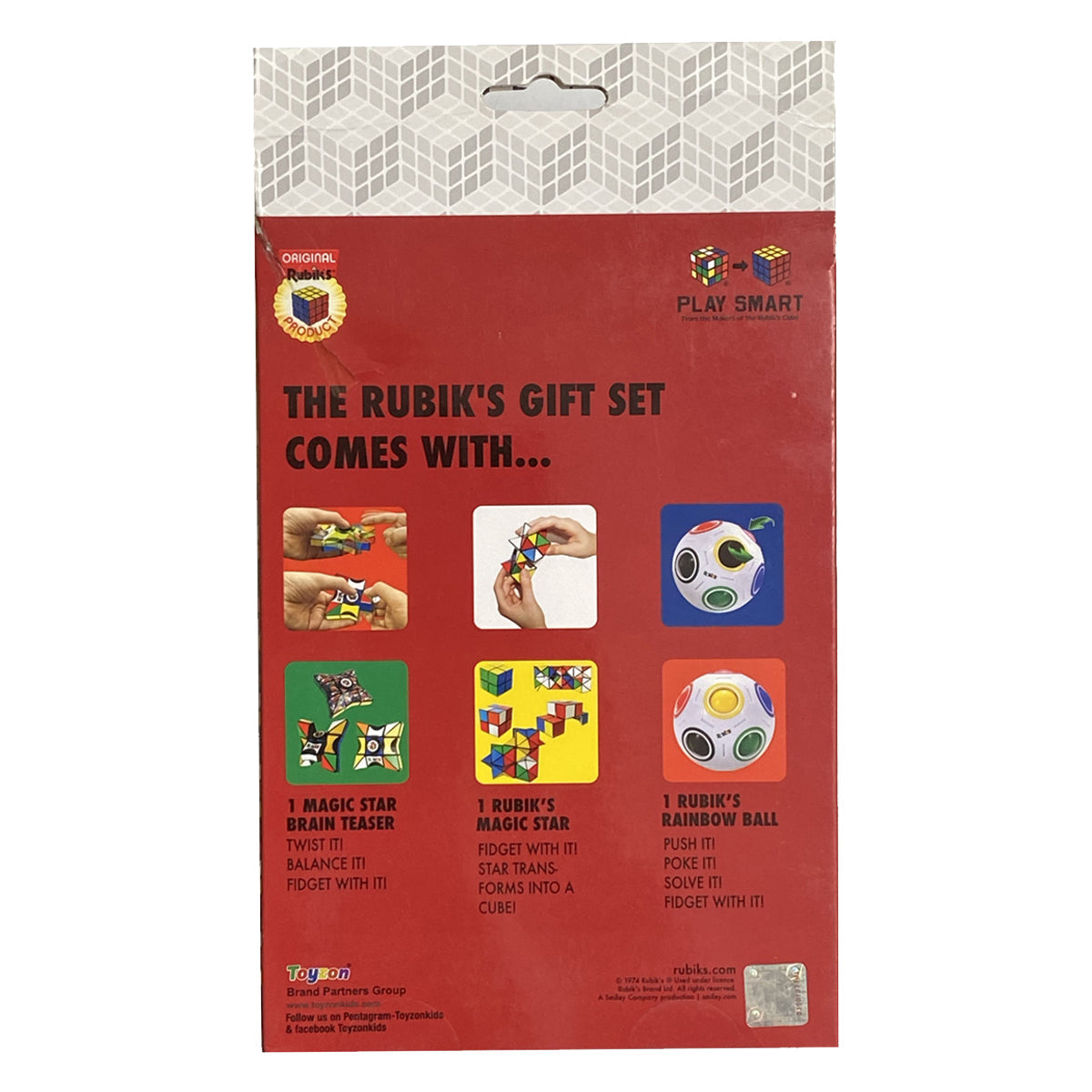 Rubik's Gift Set Includes Rainbow Ball Magic Star and Magic Star Spinner