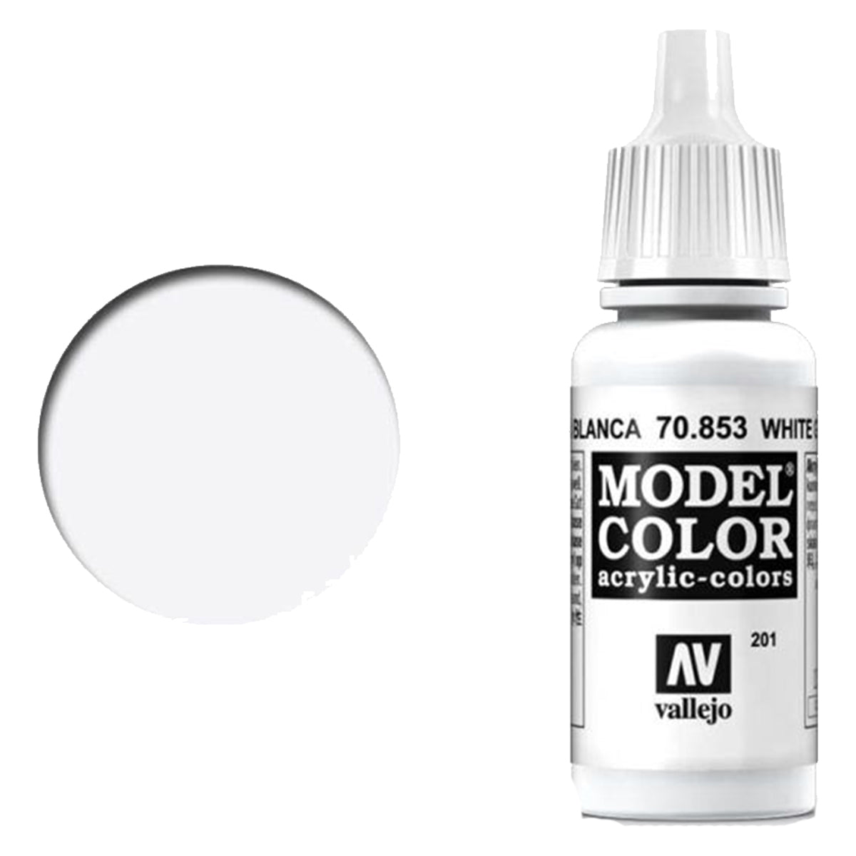 Vallejo Model Colour - White Glaze 17 ml
