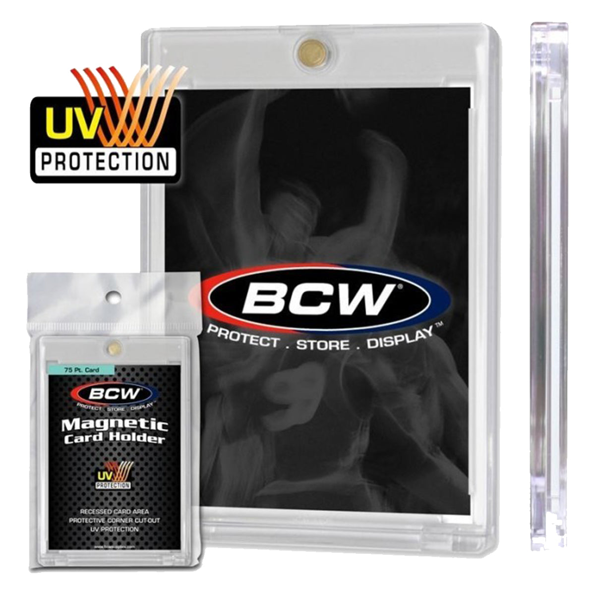 BCW One Touch Magnetic Card Holder 75 Pt Card Standard